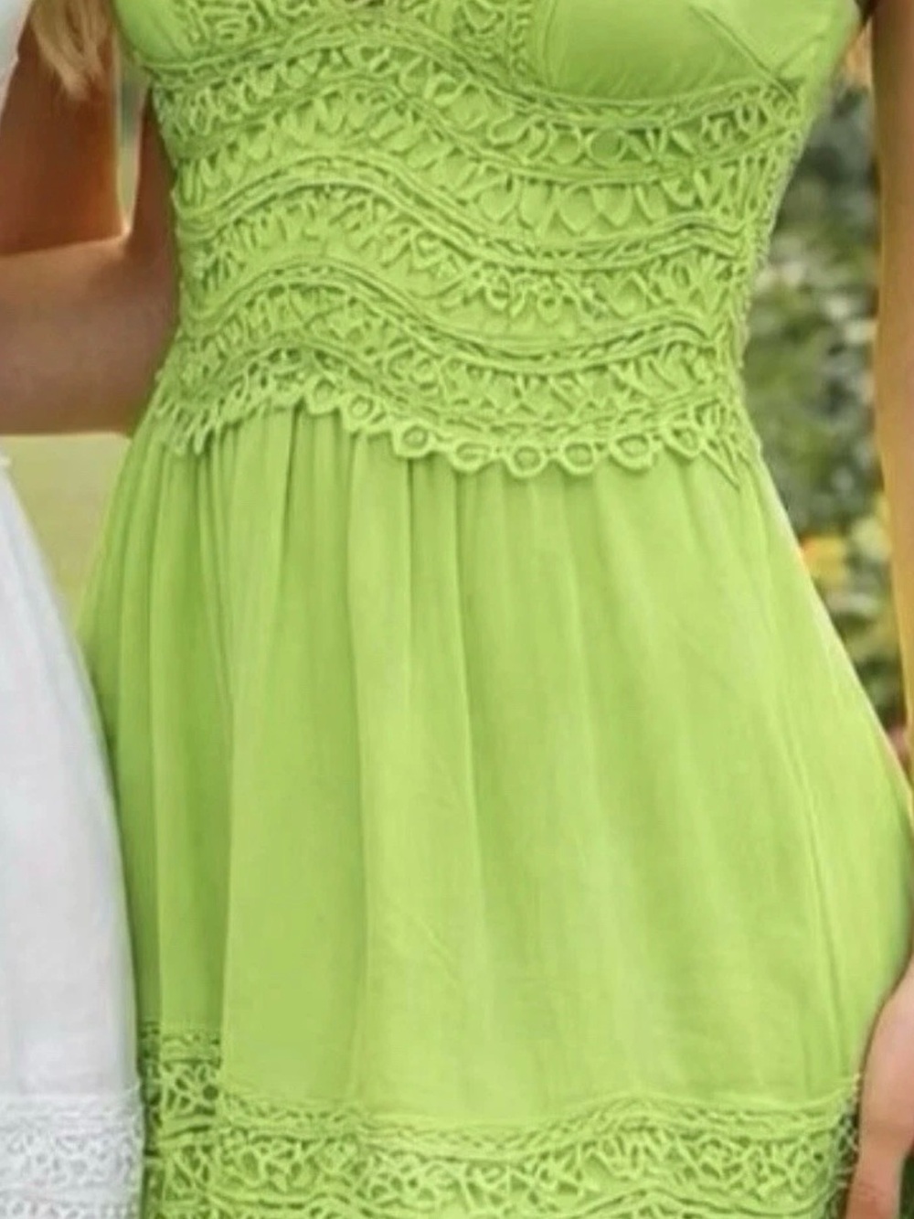 JJ’s Fairyland lime green sleeveless maxi dress Fully Lined Size Large